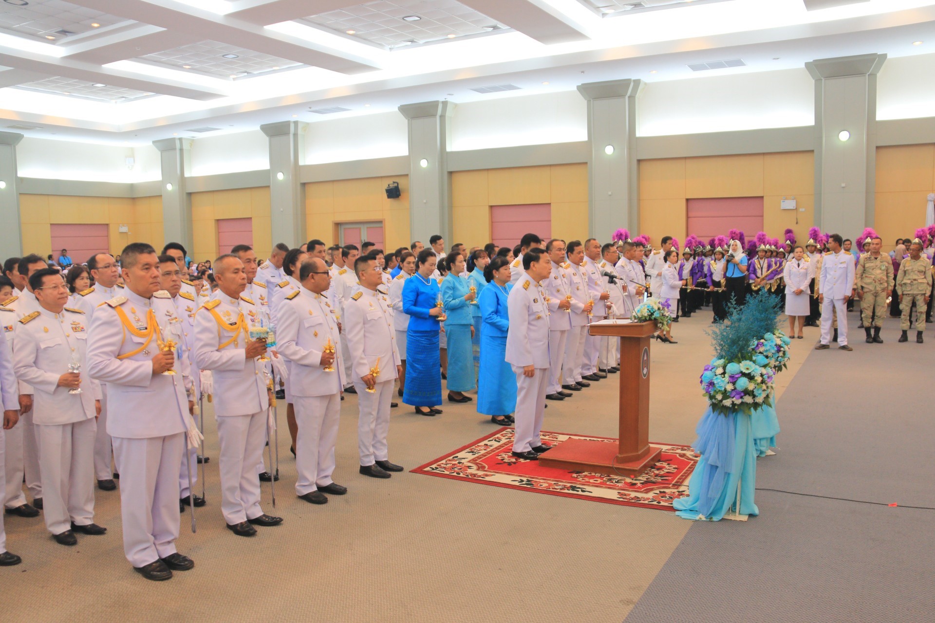 พิธีถวายเครื่องราชสักการะ และจุดเทียนถวายพระพรชัยมงคล ฯ