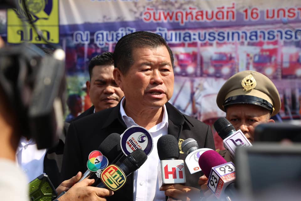 ร่วมให้การต้อนรับ นายนิพนธ์ บุญญามณี รัฐมนตรีช่วยว่าการกระทรวงมหาดไทย