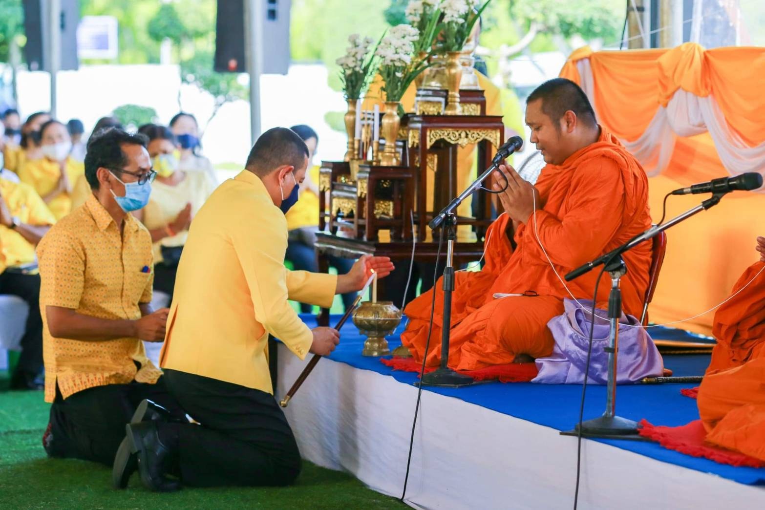 พิธีสมโภชเทียนพรรษา เนื่องในวันเข้าพรรษา ประจำปี 2563