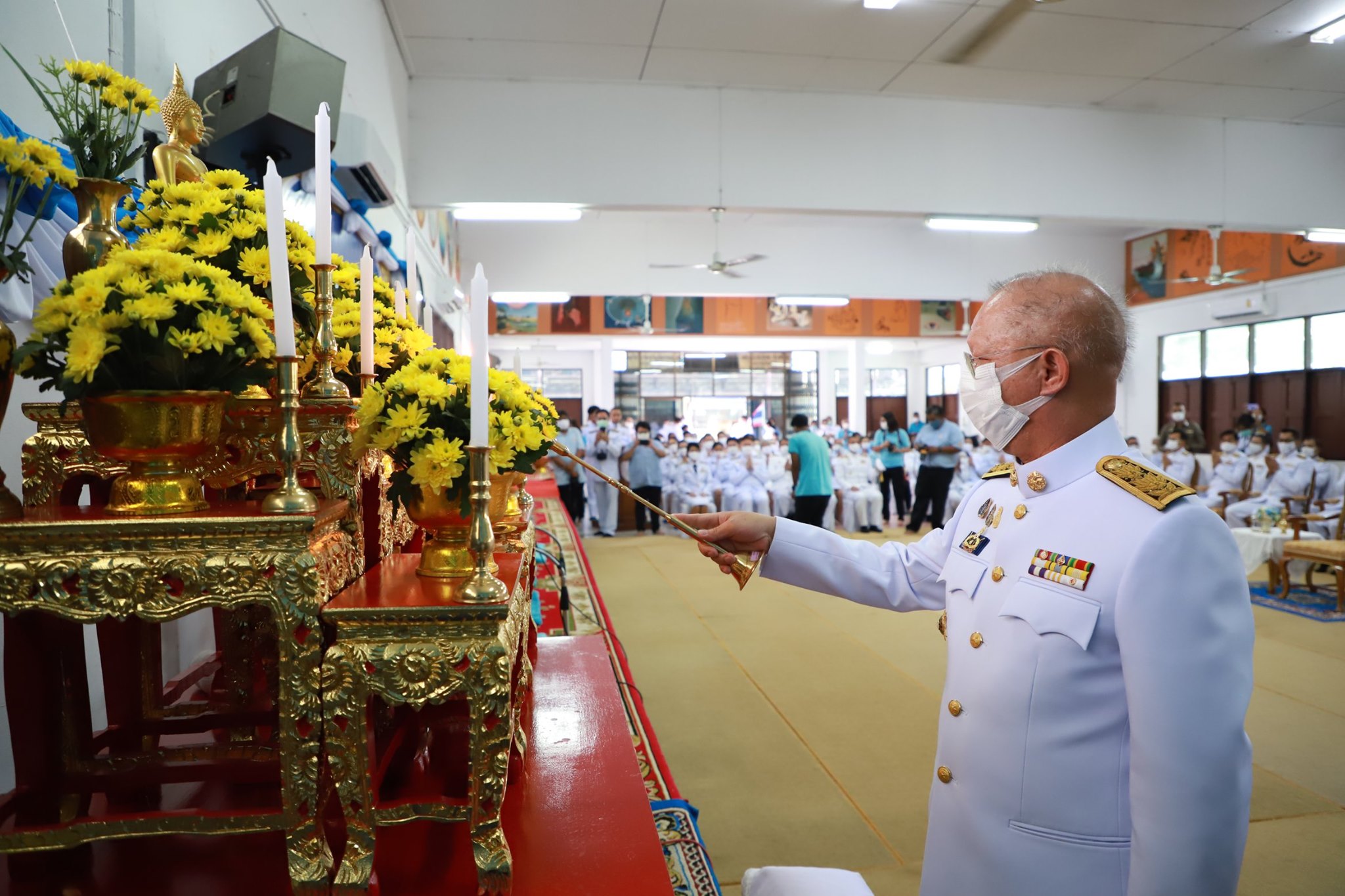 พุทธศาสนิกชนชาวยะลา ร่วมพิธีเจริญพระพุทธมนต์เฉลิมพระเกียรติ...