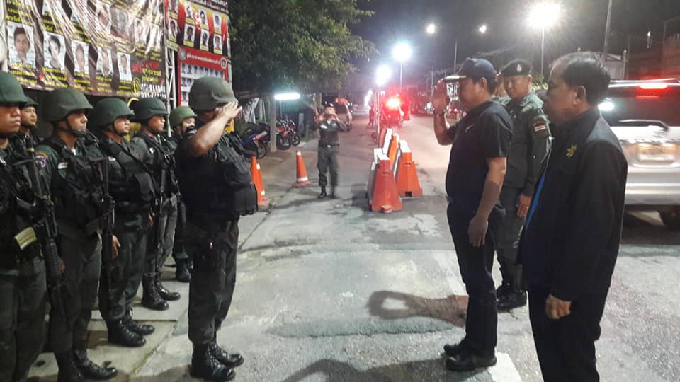 ลงพื้นที่ตรวจเยี่ยมให้กำลังใจจุดตรวจ