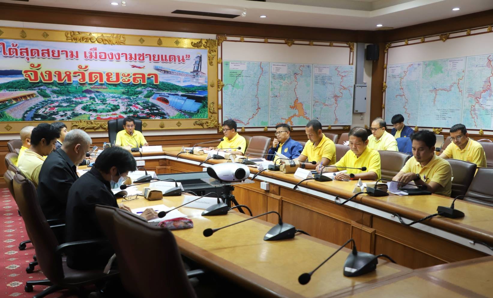 จังหวัดยะลาประชุมคณะอนุกรรมการพิจารณากลั่นกรองแผนงานโครงการด้านทรัพยากรน้ำ ในพื้นที่ลุ่มภาคใต้ฝั่งตะวันออกตอนล่าง ครั้งที่1/2567