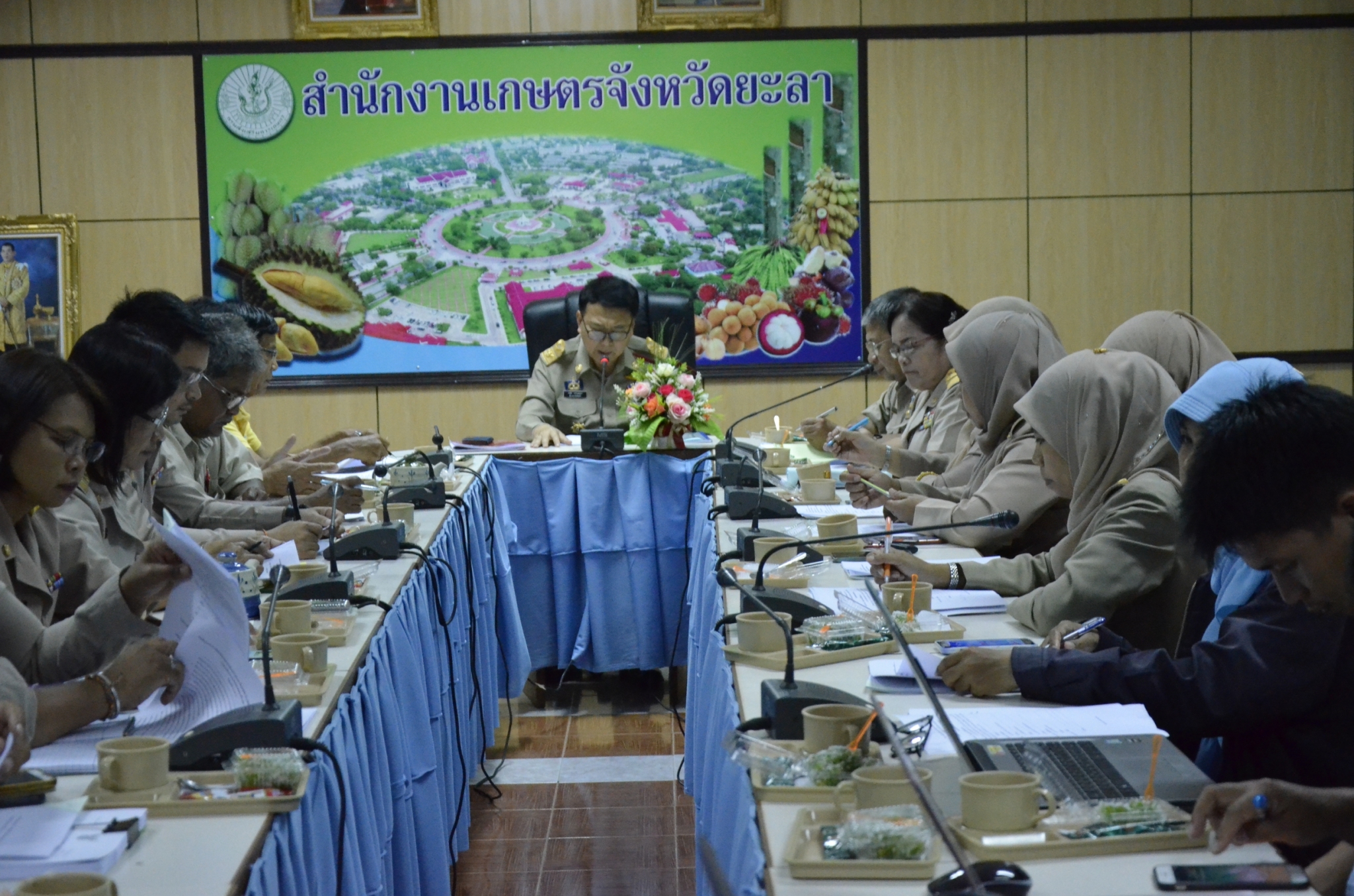 ประชุมโครงการเพิ่มประสิทธิภาพทุเรียนคุณภาพ ฯ