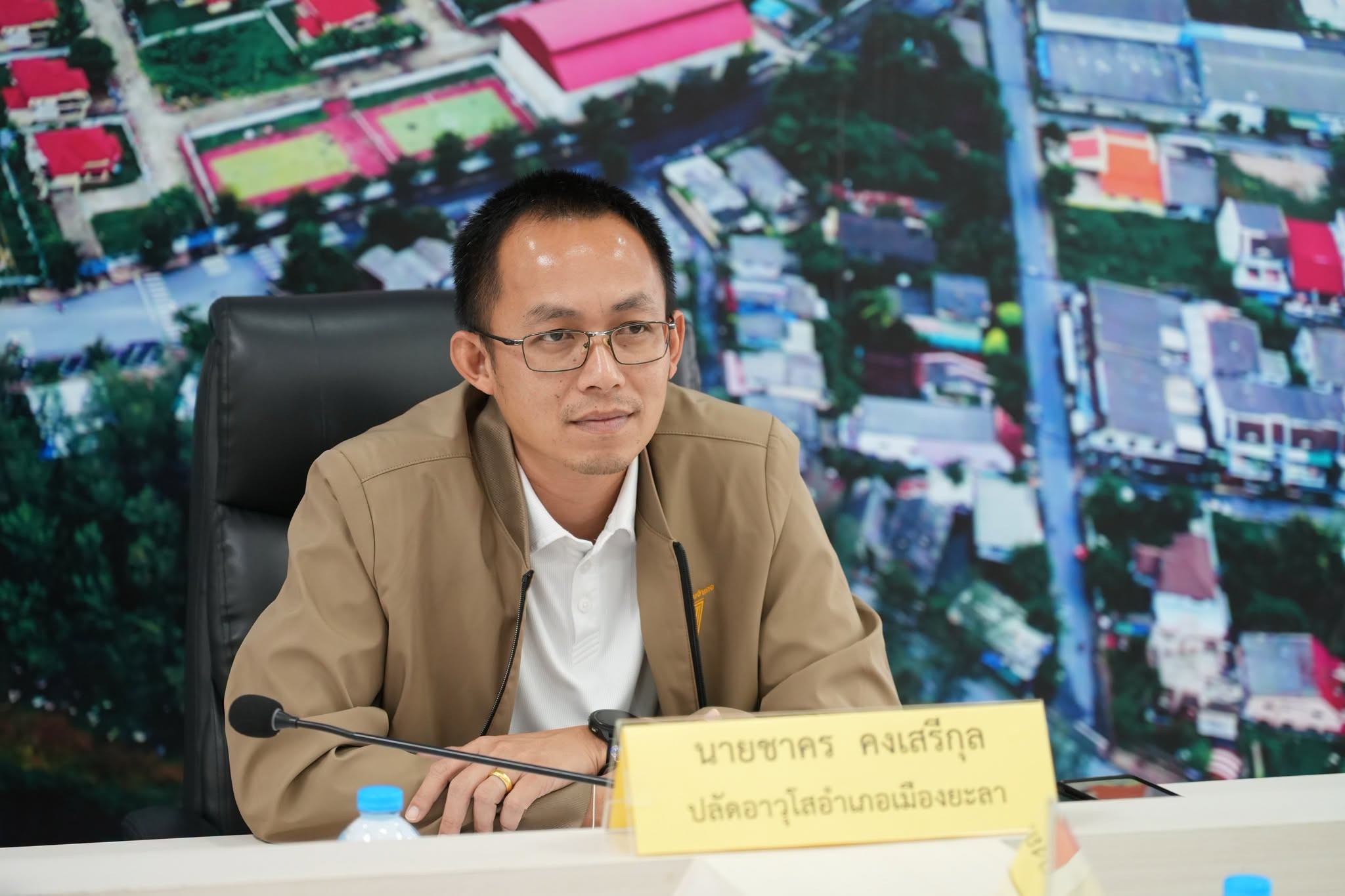 อำเภอเมืองยะลาเดินหน้าบูรณาการทุกภาคส่วน ประชุมเตรียมความพร้อมป้องกันและแก้ไขปัญหาอุทกภัยในช่วงฤดูฝน ปี 2569
